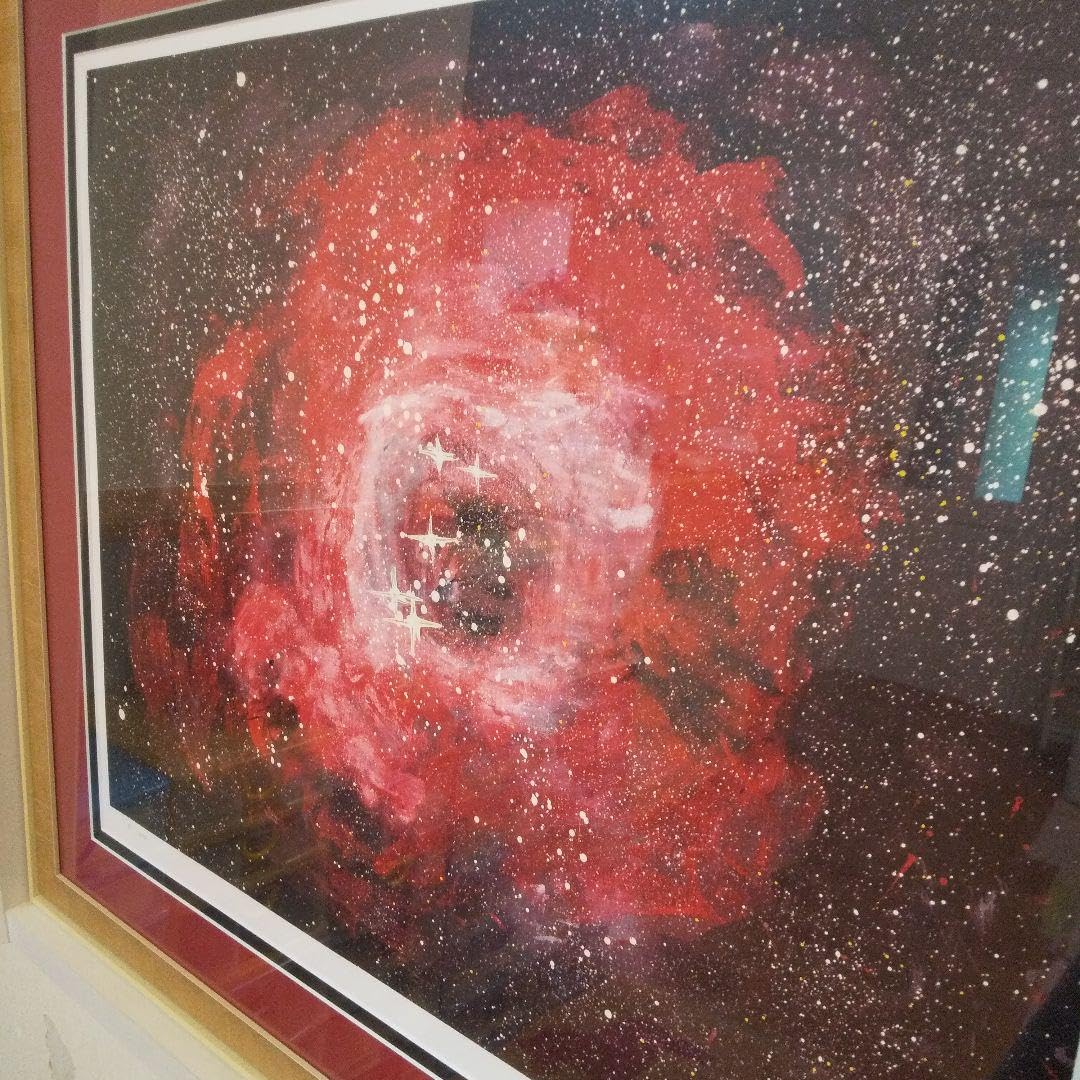 Amazon.co.jp: 深見東洲 絵画 『バラ星雲』リトグラフ